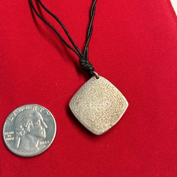 Presh 925 By Nicole Apostoli. 9 Inch Leather Cord Neclace. - Picture 5 of 8